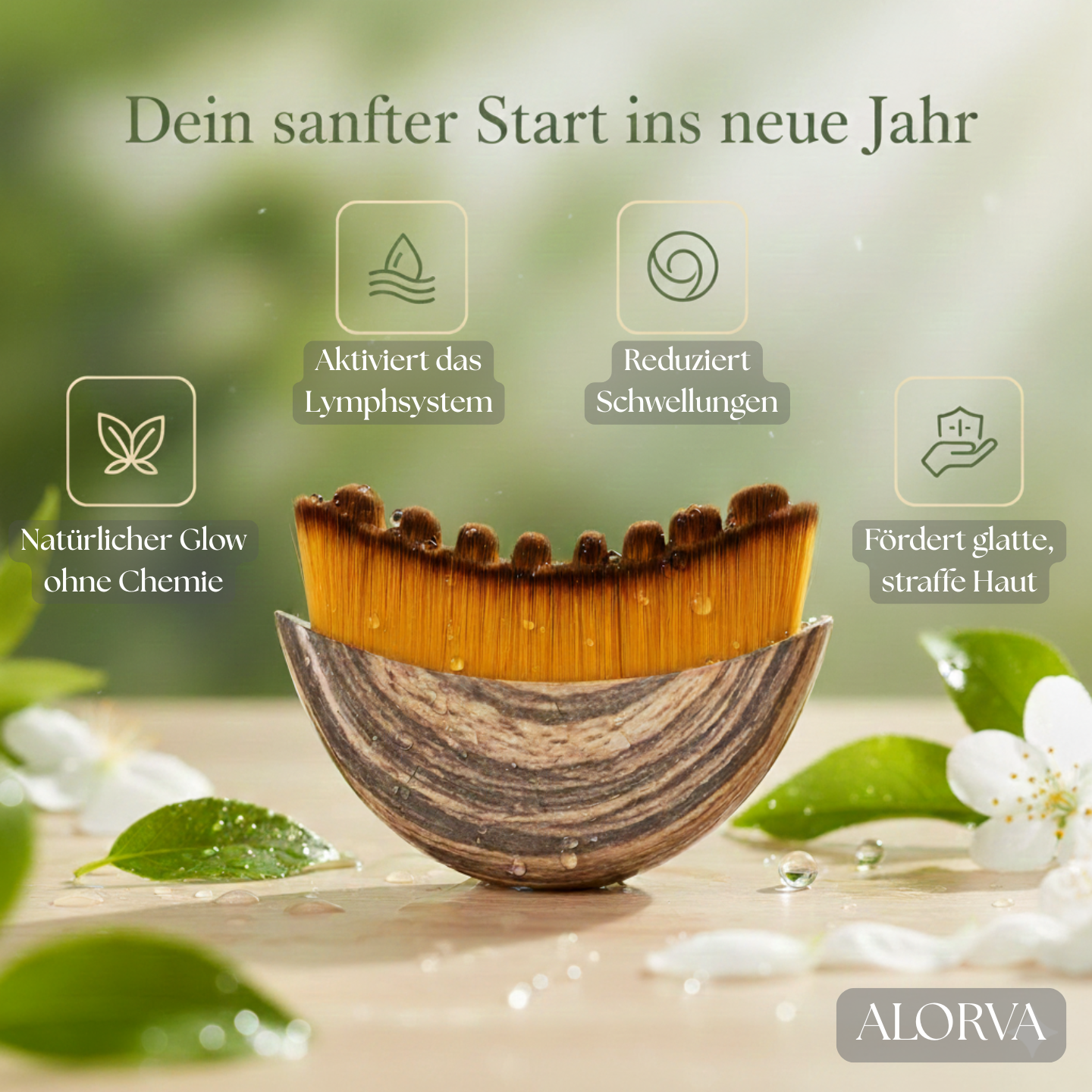Alorva Lymph-Massagebürste